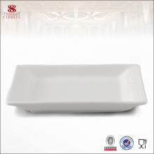 white Ceramic Square dish for logo printing